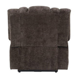 Pacay - Power Recliner With Lift, Heating & Massage - Brown Chenille