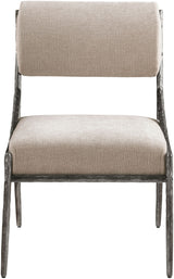 Bastille - Upholstered Dining Side Chair (Set of 2) - Silver Frame