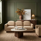 Diviento - Velvet Performance Fabric Upholstered Sofa