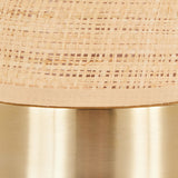 Cylinder - Rattan 29" Rattan Table Lamp - Royal Gold And Natural Rattan from Grandview Gallery