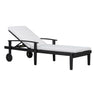 Jason - Black Chaise Lounge Adjustable Acacia Wood Outdoor Furniture