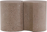Dimple - 2 Piece Modular End Table - Terazzo Finish
