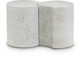 Dimple - 2 Piece Modular End Table - Terazzo Finish