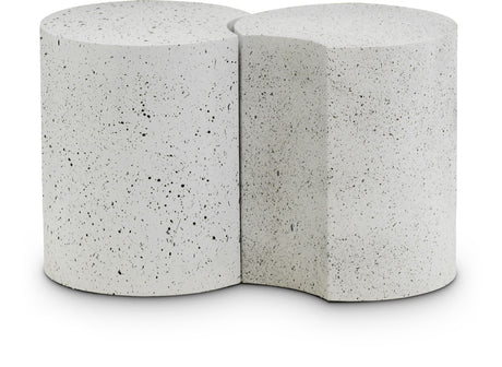 Dimple - 2 Piece Modular End Table - Terazzo Finish