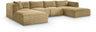 Shaggy - 5 Piece Modular Sectional With Chaise And Ottoman
