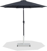 Fiji - Aluminum Patio Umbrella With Square White And Black Base