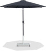Fiji - Aluminum Patio Umbrella With Square White And Black Base