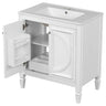 Bathroom Vanity With Sink With 2 Doors And Adjustable Shelf
