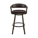 Bronson - Swivel Bar Stool - Java Brown Finish