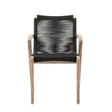 Nabila - Outdoor Wood And Rope Dining Chairs (Set of 2)