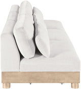 Turin - Chenille Fabric Upholstered Modular Sectional - White