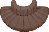 Arc - Faux Leather 4 Piece Modular Sofa