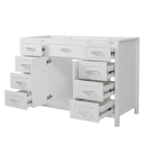Bathroom Vanity Cabinet Only With 2 Soft Close Doors And 8 Drawers