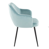 Buena - Dining Chair (Set of 2) - Black Metal Legs