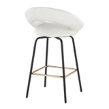 Posh - Fixed-Height Counter Stool (Set of 2) - Black Metal