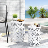 Outdoor Metal Modern Design End Table