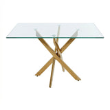 Rectangular Dining Table For Home Kitchen - Gold