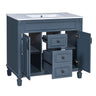 Bathroom Vanity With Top Sink, Cabinet With 2 Soft Closing Doors And Drawers