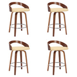 Sonia - 26" Counter Height Swivel Bar Stool - Walnut Wood