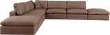 Comfy - 7 Piece Faux Leather Modular Corner Sectional