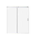 Frameless Single Sliding Shower Door, Sgcc Tempered Glass, Reversible