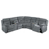 Power Reclining Sectional Set With Console Cup Holders
