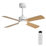 42" Ceiling Fan With Light And Memory Function, DC Reversible Motor, 4 Blades