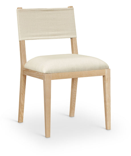 Avon - Linen Textured Performance Fabric Upholstered Dining Side Chair (Set of 2)