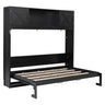 Rustic Casual Murphy Bed With Storage Cabinets
