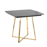 Folia - Dinette Table - Gold Metal
