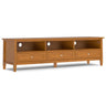 Warm Shaker - Handcrafted Low TV Media Stand