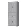 Elegant Multi Functional Storage Cabinet With Slide Rail Drawers, Adjustable Shelves