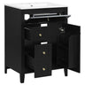 Modern Black Bathroom Vanity With Sink