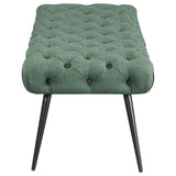 Ella - Upholstered Tufted Bench Metal Legs