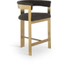 Romeo - Boucle Counter Stool With Gold Base (Set of 2)