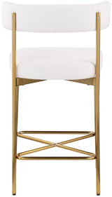 Rivage - Durable Stool With Gold Frame (Set of 2)