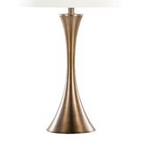 Lenuxe - 29" Metal Table Lamp (Set of 2) - White