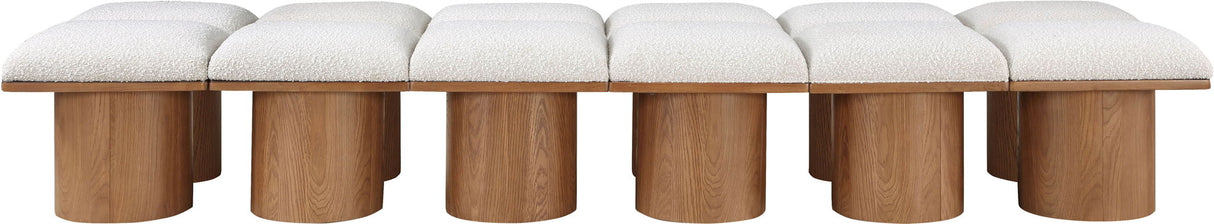 Pavilion - 12 Piece Modular Bench With Brown Base