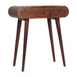 Mini Round Fold Vanity - Chestnut