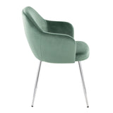 Buena - Dining Chair (Set of 2) - Chrome Metal Legs