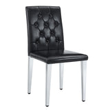 Dining Chairs With Ergonomic Buckle Backrest For Home