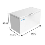 60 in. Commercial Chest Freezer 15.9 cu ft. SCF-16C.