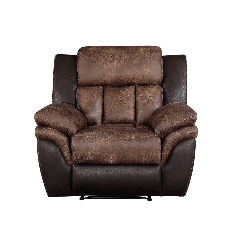 Jaylen - Motion Recliner - Toffee & Espresso Polished Microfiber