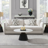 Yolanda - Sofa With 4 Pillows - Beige Chenille