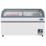 58 Inch Manual Defrost Island Chest Freezer in White, 14 cu. ft. (KM-ISCF-58MD)