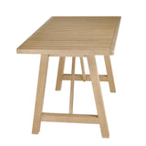 Delfina - 5-Piece Outdoor Bar Dining Set - Natural Eucalyptus