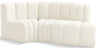 Arc - Velvet 3 Piece Modular L-Shaped Sofa