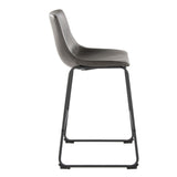 Duke - 26" Fixed-Height Stool - Black Metal