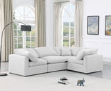 Indulge - Linen 4 Piece Modular Corner Sectional - White