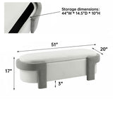 Versatile Storage Ottoman Bench, Spacious & Durable